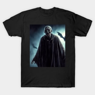 Zombie with Hollow Eyes on Halloween Night T-Shirt